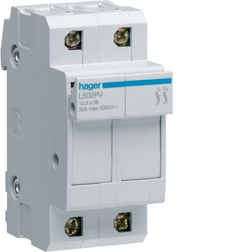 Soporte Hager Para Fusible Cilíndrico - L502PV