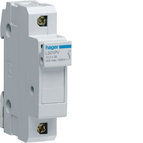 Hager L Holder For cylindrical fuse - L501PV