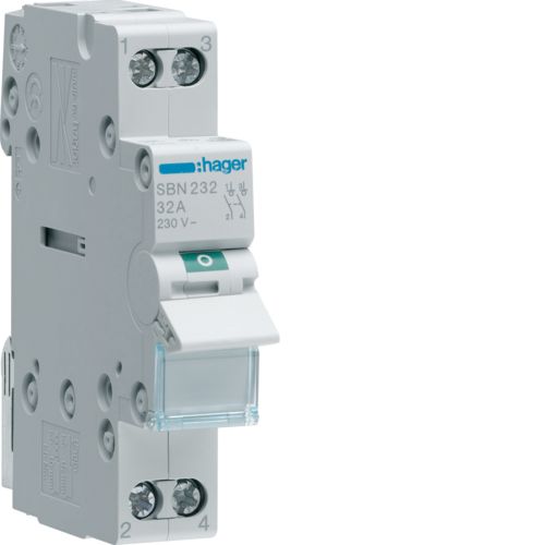 Hager SBN Interruptor Empotrable Modular - SBN232