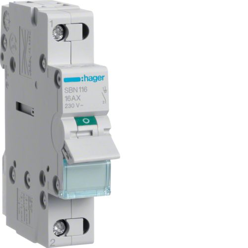 Hager SBN Interrupteur encastré Modulaire - SBN116