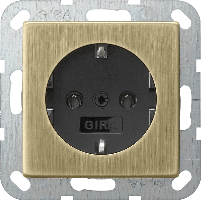 Gira System 55 Wall Socket Outlet (WCD Switchgear) - 0466603