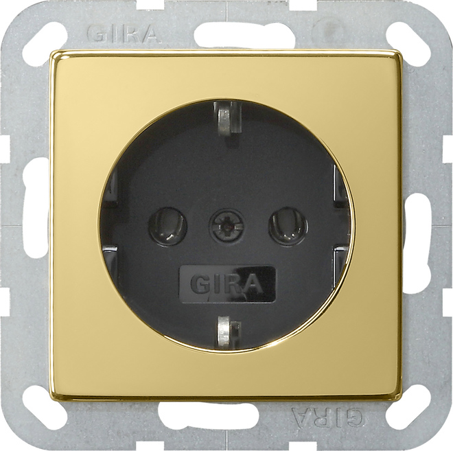 Gira System 55 Wall Socket Outlet (WCD Switchgear) - 0466604