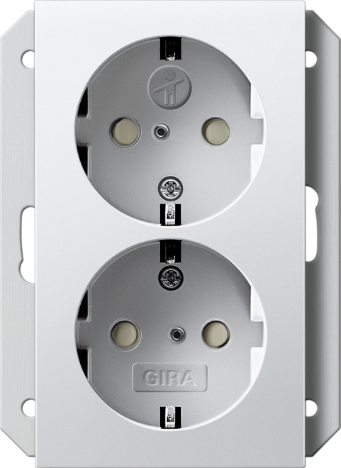 Gira System 55 Wall Socket Outlet (WCD Switchgear) - 273127