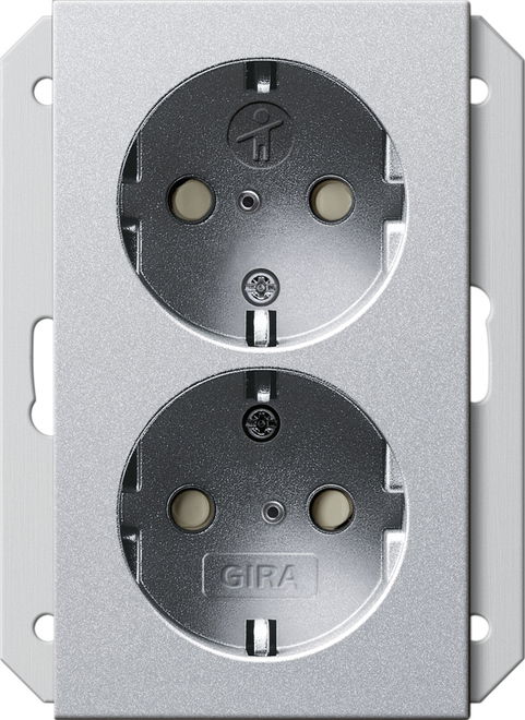 Gira System 55 Wall Socket Outlet (WCD Switchgear) - 273526