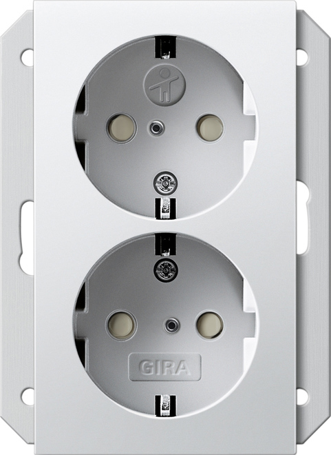 Gira System 55 Wall Socket Outlet (WCD Switchgear) - 273527