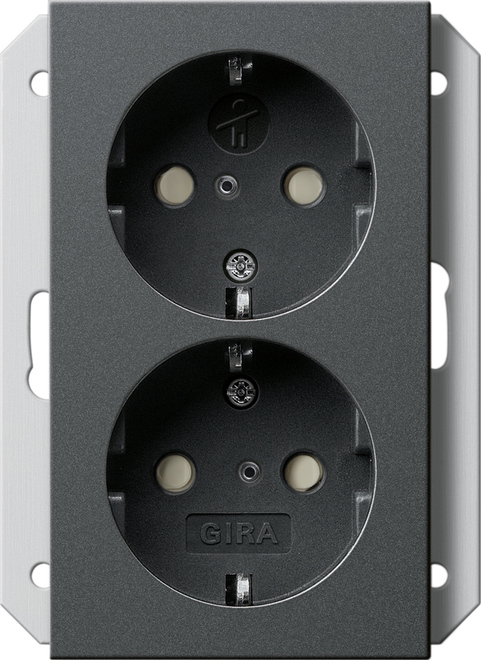 Gira System 55 Wall Socket Outlet (WCD Switchgear) - 273128