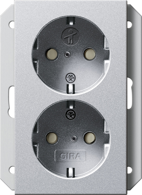 Gira System 55 Wall Socket Outlet (WCD Switchgear) - 273126