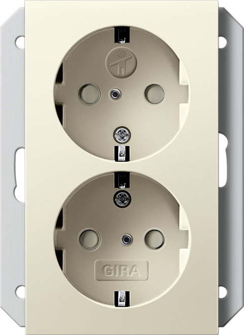 Gira System 55 Wall Socket Outlet (WCD Switchgear) - 273101