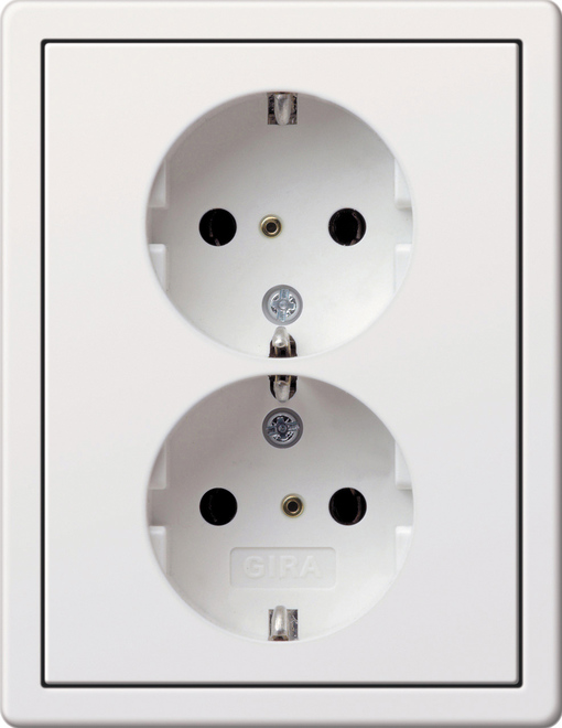 Gira F100 Wall Socket Outlet (WCD Switchgear) - 0780112