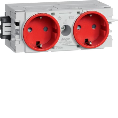 Hager Tehalit Wall Outlet Box (WCD Switchgear) (Prise européenne) - GS20003020