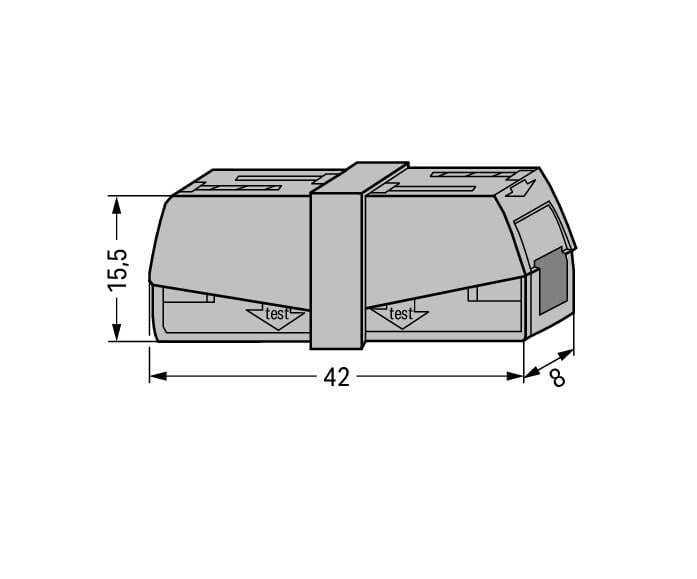 Wago 224 Crown Clamp - 224-201 [50 Pieces]