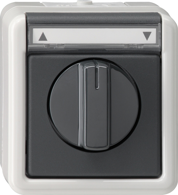 Gira Splash-Proof Surface-Mounted Blind Switch - 015430