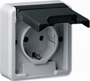 Gira Splash-Proof Surface-Mounted Socket Outlet (WCD Switchgear) - 045035