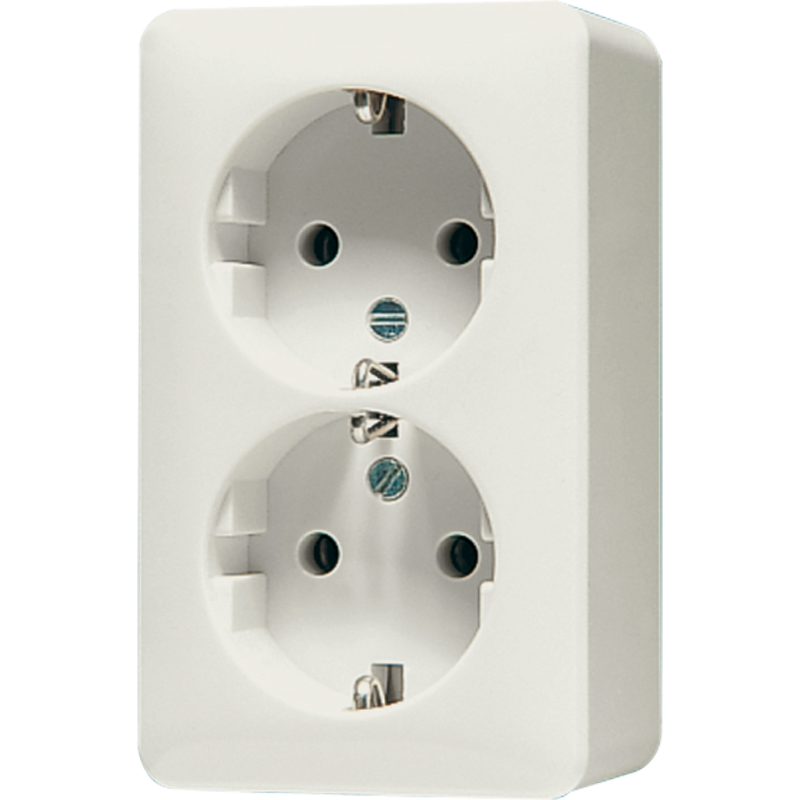 Jung AP600 Wall Outlet Box (WCD Switchgear) (European Socket) - 6020KIA
