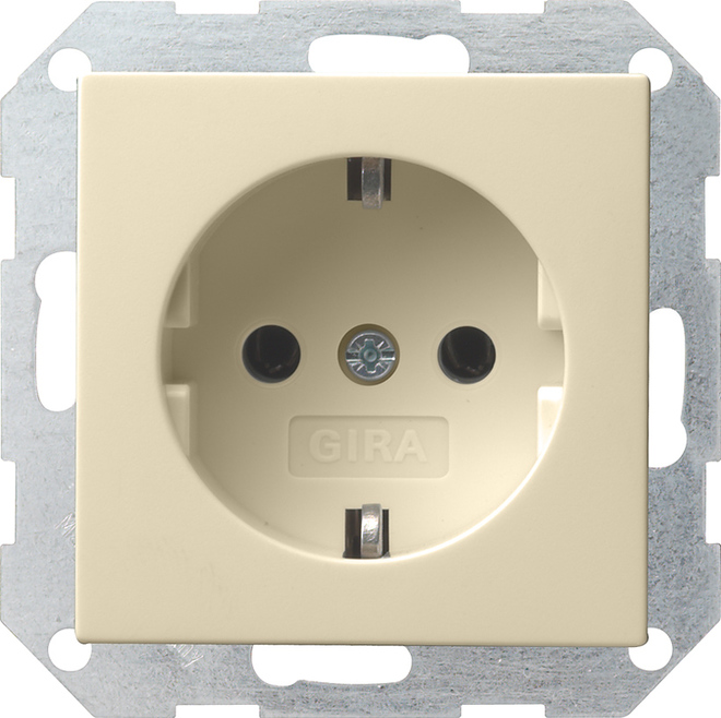 Gira System 55 Wall Socket Outlet (WCD Switchgear) - 018801