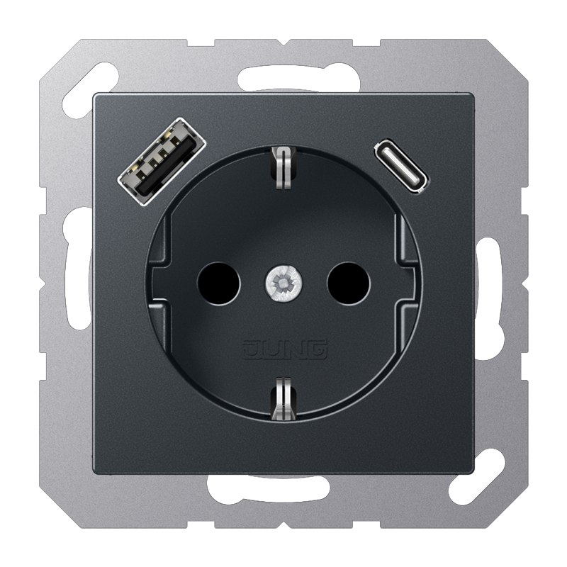 Caja De Enchufes De Pared Jung (aparamenta WCD) (Enchufe Europeo) - A1520-15CAANM