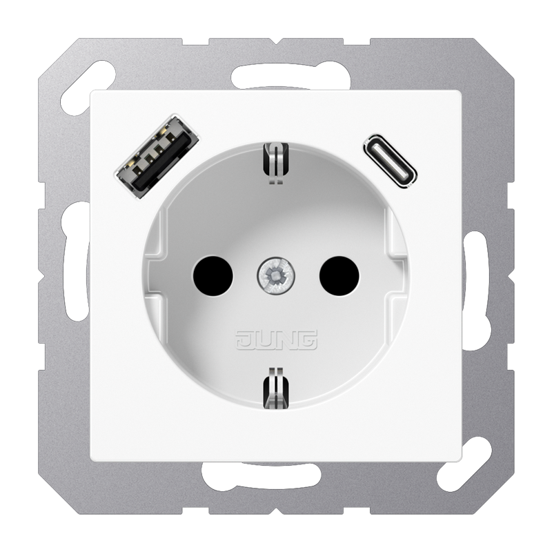 Jung Wall Outlet Box (WCD Switchgear) (European Socket) - A1520-15CAWW