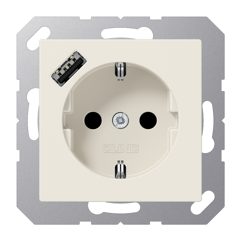 Caja De Enchufes De Pared Jung (interruptor WCD) (Enchufe Europeo) - A1520-18A