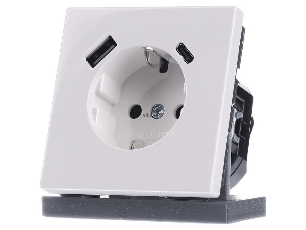 Jung Wall Outlet Box (WCD Switchgear) (European Socket) - LS1520-15CAWW