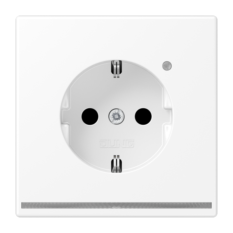 Toma De Pared LS RANGE De Jung (aparellaje WCD) (Enchufe Europeo) - LS1520-OWWMLNW
