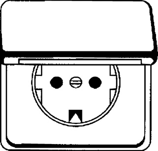 Honeywell Peha Standard Wall Outlet (WCD Switchgear) - 00452811