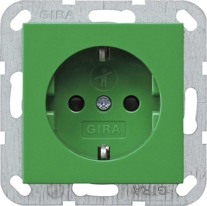 Gira System 55 Wall Socket Outlet (WCD Switchgear) - 0453107