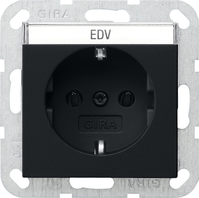 Gira System 55 Wall Socket Outlet (WCD Switchgear) - 0457005