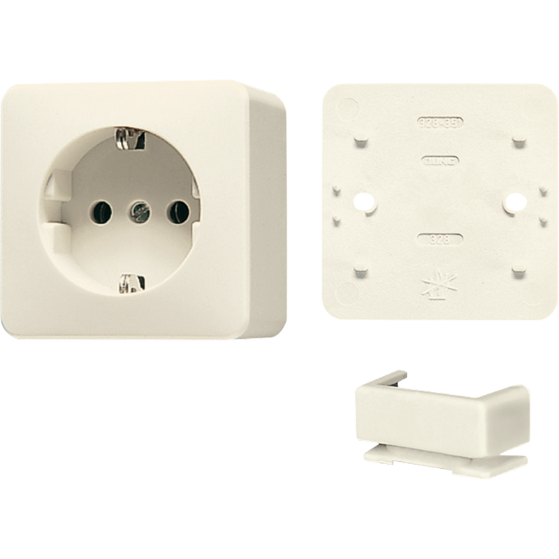 Jung AP600 Wall Outlet Box (WCD Switchgear) (Prise européenne) - B620A