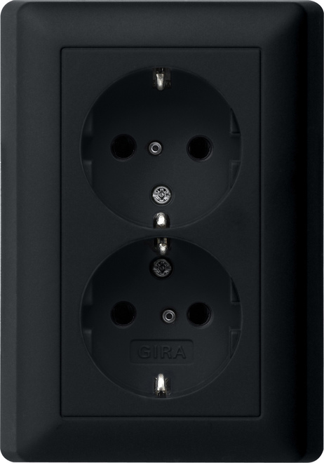 Gira System 55 Wall Socket Outlet (WCD Switchgear) - 0783005