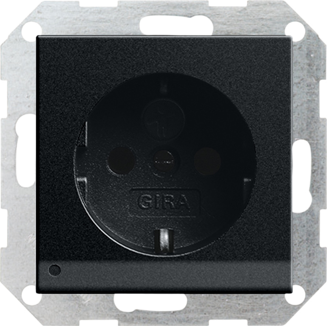 Gira System 55 Wall Socket Outlet (WCD Switchgear) - 1170005