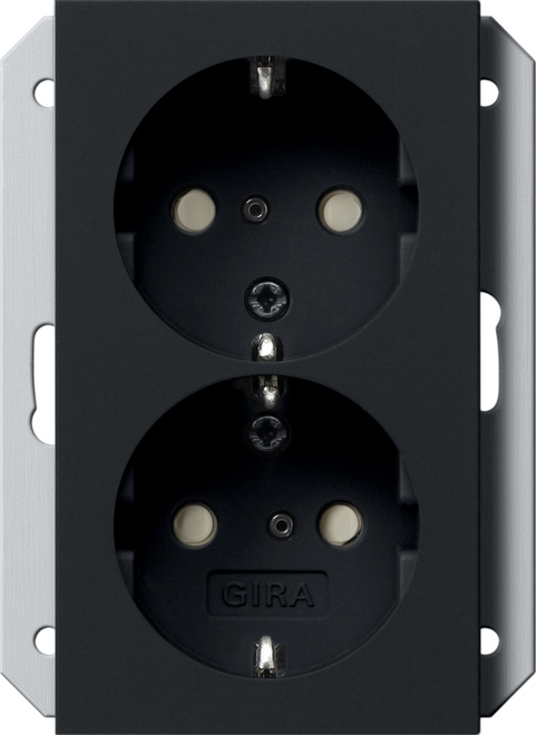 Gira System 55 Wall Socket Outlet (WCD Switchgear) - 2731005