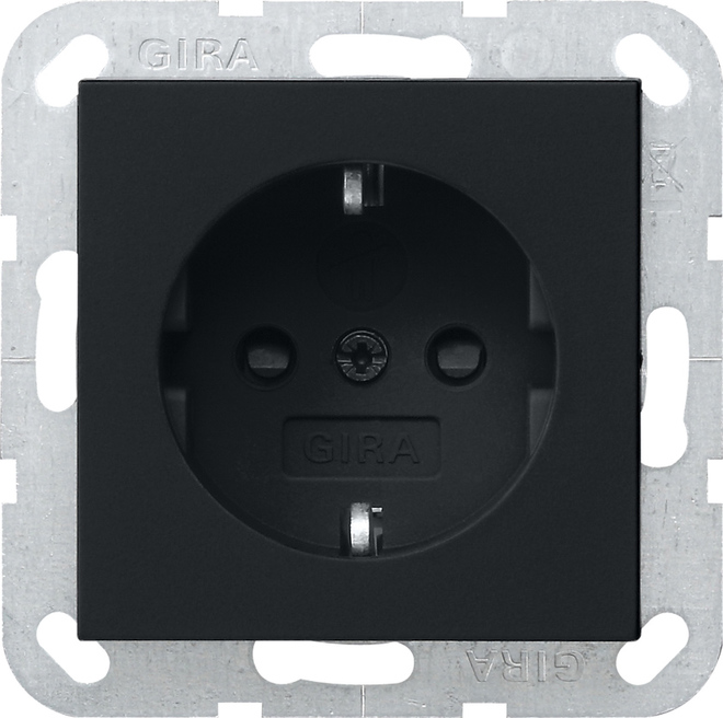 Gira System 55 Wall Socket Outlet (WCD Switchgear) - 2755005