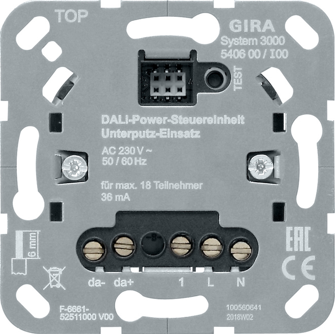 Gira Systeem 3000 Elektronische Schakelaar (Compleet) - 540600