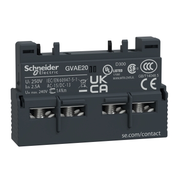 Schneider Electric TeSys Auxiliary Contact Block - GVAE20