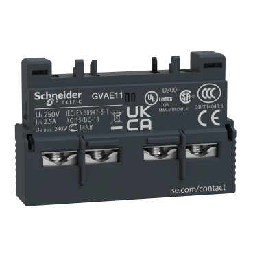 Schneider Electric TeSys Auxiliary Contact Block - GVAE11