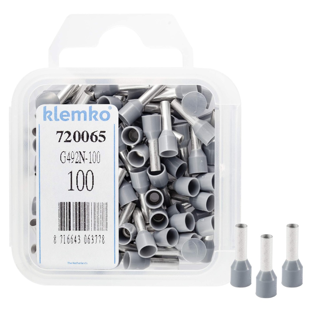 Klemko Wire End Sleeve - 720065 [100 Pieces]