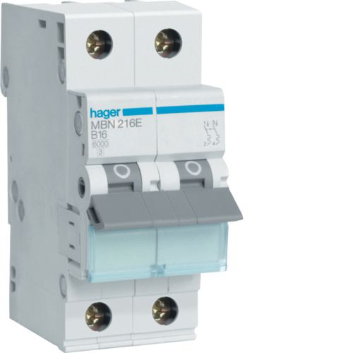 Hager MBN Circuit Breaker - MBN216E