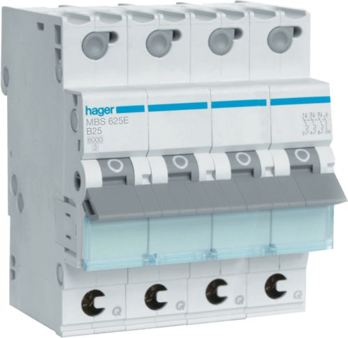 Hager Quickbusbar Circuit Breaker - MBS625E