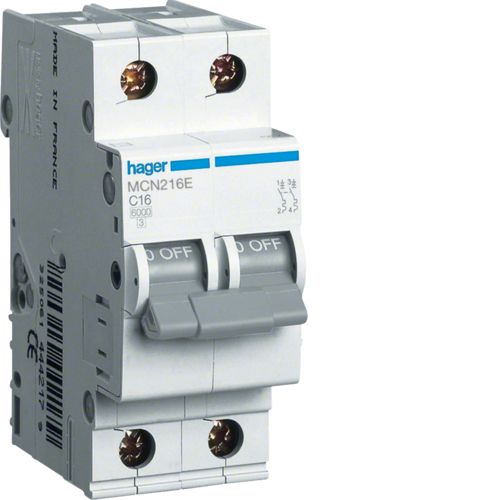 Hager MCN Circuit Breaker - MCN216E