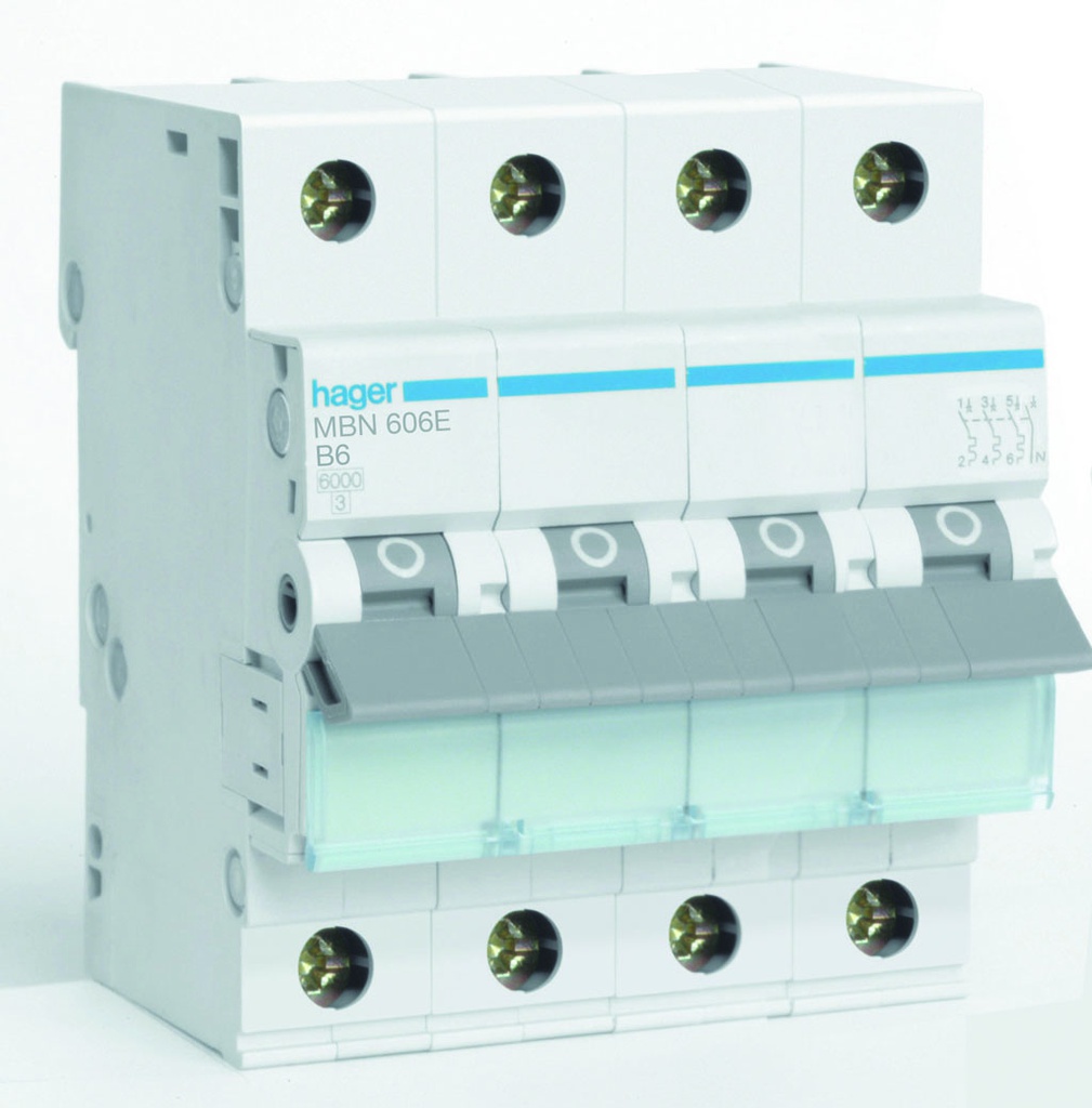 Hager MBN Circuit Breaker - MBN606E