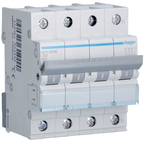 Hager MCN Circuit Breaker - MCN663E