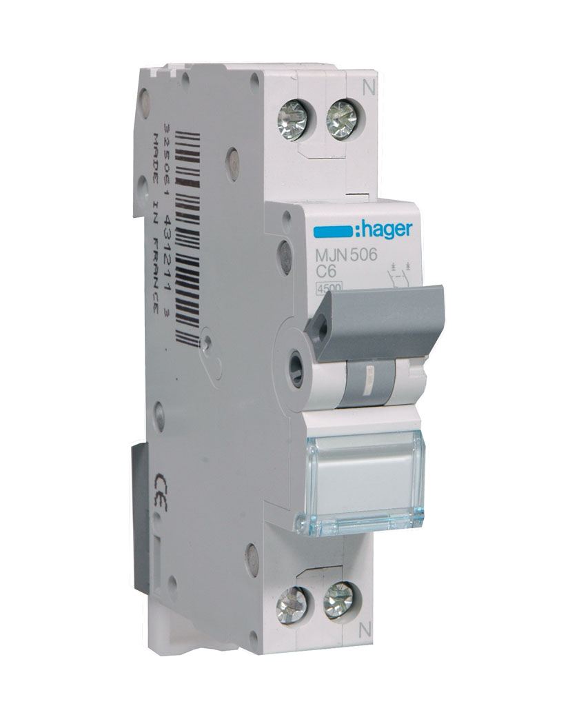 Hager MJN Circuit Breaker - MJN506