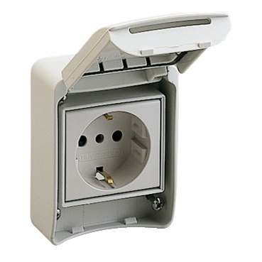 Schneider Electric PK Wandsteckdose (WCD-Schaltanlage) (Europäische Steckdose) - 81141