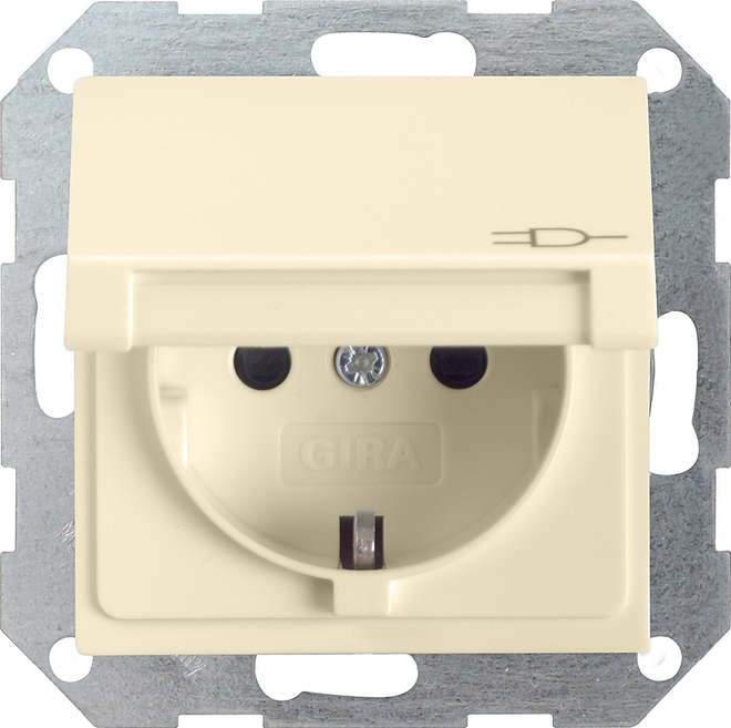 Gira System 55 Wall Socket Outlet (WCD Switchgear) - 041401