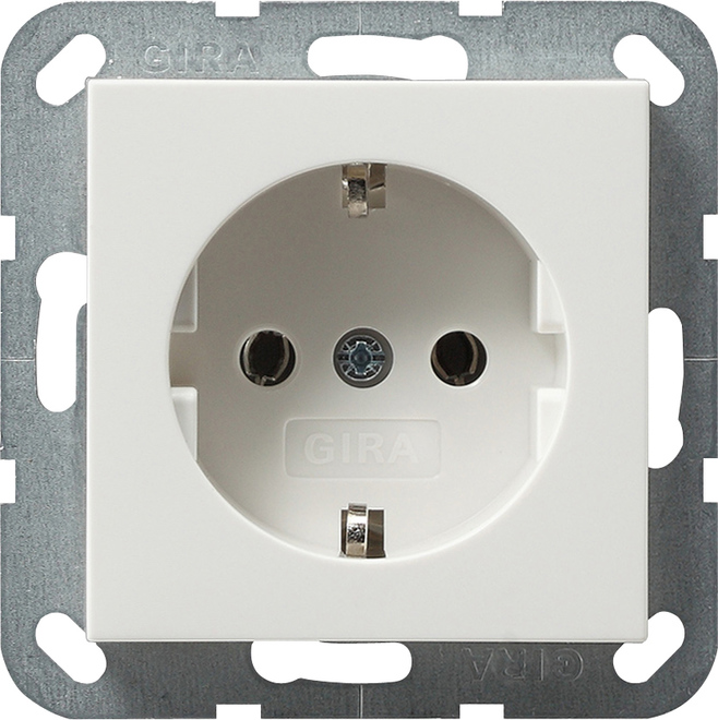 Gira System 55 Wall Socket Outlet (WCD Switchgear) - 040803