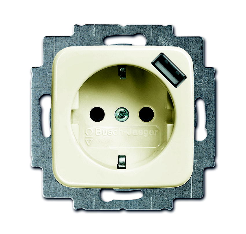 ABB Busch-Jaeger SI Wall Outlet (WCD Switchgear) - 2CKA002011A6156