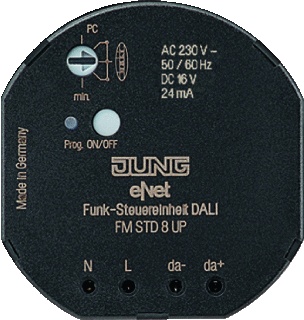 Jung ENet Lichtbedieningsunit Bus Systeem - FMSTD8UP