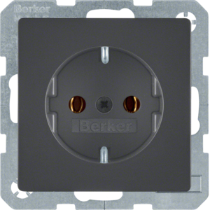 Hager Berker Q.1/Q.3 Wall Outlet (WCD Switchgear) - 47436086