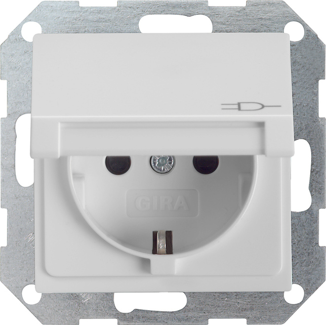 Gira System 55 Base De Enchufe De Pared (interruptor WCD) - 0454015