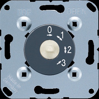 Interruptor de tres posiciones Jung Basic Element - 1101-4